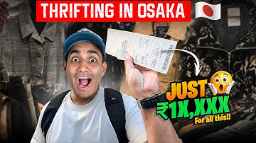 Thrifting in Osaka 🇯🇵 This Store Was INSANE 😳 I Wasn’t Ready 🔥 #thrifting #japanshopping #vlog