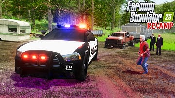 POLICE SEIZED MY MOBILE HOME! | FARMING SIMULATOR 25