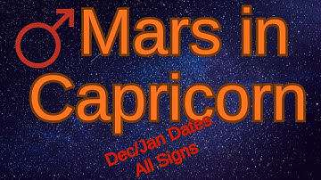 Mars in Capricorn: Energy for Success, Reputation and Career