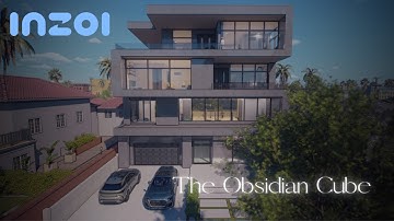 The Obsidian Cube | InZOI House Build | Speed Build