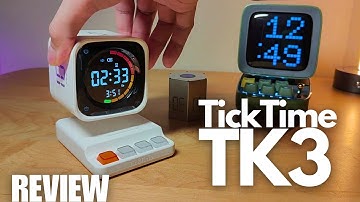 REVIEW: Ticktime TK3 - "Severance" Style Retro Mini "Computer" Pomedero Timer? (Desk Alarm Clock)