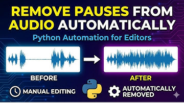 Remove Pauses from Audio Automatically | Python Automation for Editors