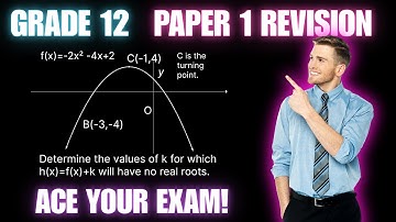 Grade 12 Maths Paper 1 | Functions | NSC Past Paper 2025  Supp| Matric Exam Prep ( NSC | CAPS | DBE)