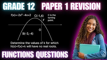 Grade 12 Maths Paper 1 | Functions | NSC Past Paper 2025  Supp| Matric Exam Prep ( NSC | CAPS | DBE)