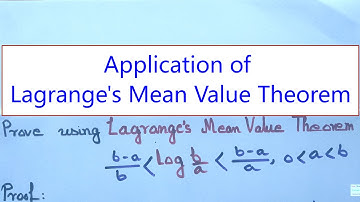 Pas LMVT, de gemiddelde waarde-stelling van Lagrange, toe om te bewijzen dat log b/a tussen b-a b...