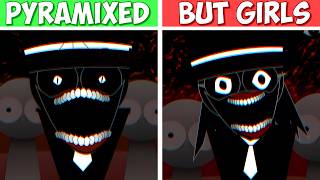 Incredibox Sprunki - Pyramixed But Gender Swapped | Normal vs Horror