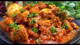 Braised Pork with Boiled Egg and Tomato Sauce – A Quick and Tasty Dish!