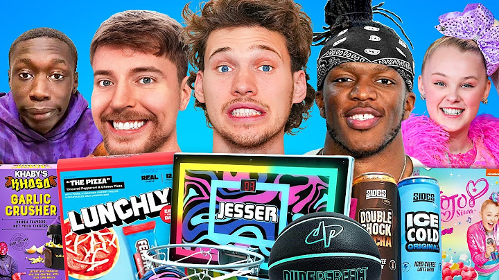 Rating VIRAL YouTuber Products! (Sidemen, MrBeast, JoJo Siwa)