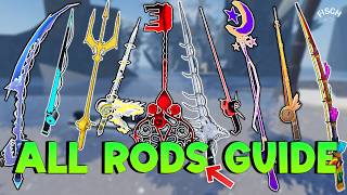 HOW TO GET ALL RODS IN FISCH ROBLOX(2025 GUIDE)