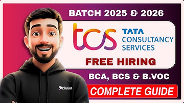B.Sc & BCA Biggest Hiring 2025 - 2026 💥 TCS Ignite + Smart Hiring Complete Details | Free Off-Campus