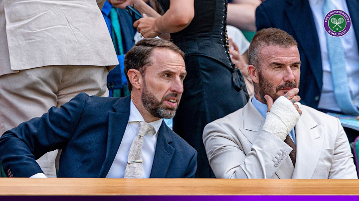 Sir David Beckham returns to Wimbledon