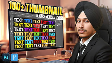 How to Make Amazing text Effect For Thumbnail | 100+ Thumbnail Text Effect