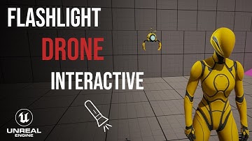 Flying Drone Companion with Flashlight – Unreal Engine 5 Blueprint Tutorial