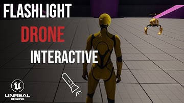 Flying Drone Companion with Flashlight – Unreal Engine 5 Blueprint Tutorial