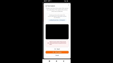 MAFITAr FACE VERIFICATION A SIDRA [Failed to access camera Please ensure camera permissions are ..]