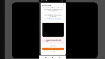 MAFITAr FACE VERIFICATION A SIDRA [Failed to access camera Please ensure camera permissions are ..]