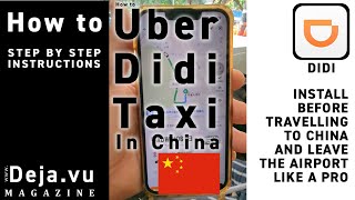 How to Uber / DIDI in China. How to get a taxi in China. Step by step instructions