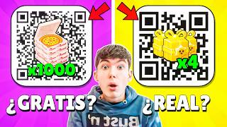 PROBÉ 30 CODIGOS QR en BRAWL STARS! *funcionan*