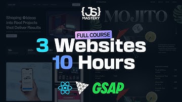 Build & Deploy 3 Stunning Animated Websites with GSAP, Three.js, and React | 10-Hour Course