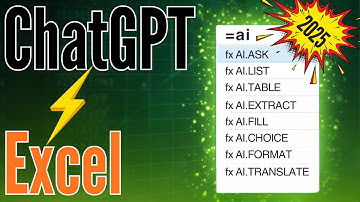 Excel Just Got AI-Powered: 8 ChatGPT Functions You CAN