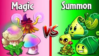 Team 3 MAGIC vs 3 ZOMBOID - Who Will WIn? - Pvz 2 Team Plant vs Team Plant