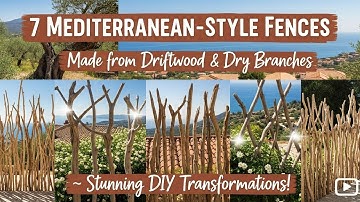 Turn Driftwood into Mediterranean Fences! 🌊✨ 7 Genius DIY Ideas You’ll Want to Copy
