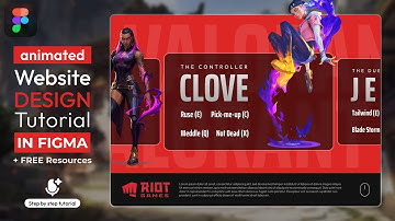 Valorant Animated Website in Figma | FREE Resources