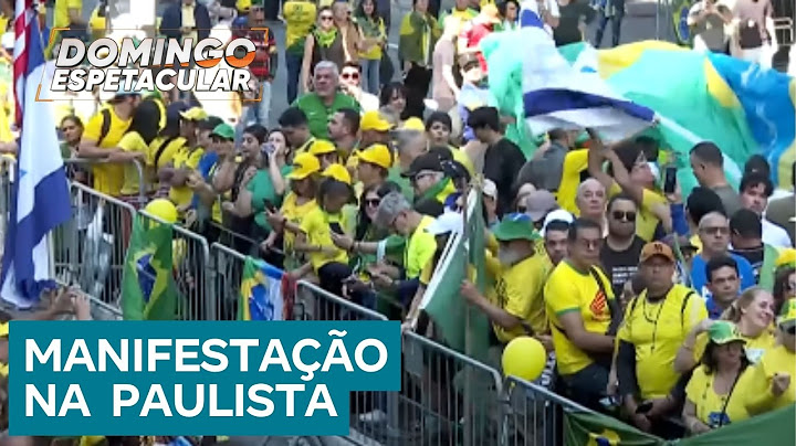 Jair Bolsonaro comanda manifestação na avenida Paulista, em São Paulo, neste domingo (29)