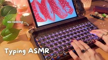 Relaxing retro keyboard typing ASMR 🎧🌙 (No Speaking) | YUNZII QL75 unboxing