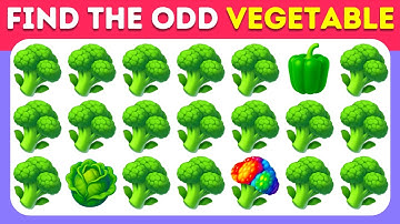 Find the ODD One Out - Vegetables Edition🍅🌽🥒 | Easy, Medium, Hard | Findq Quiz