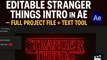 How to Recreate the Stranger Things Intro in After Effects (Free Template + Text Pilot Plugin)