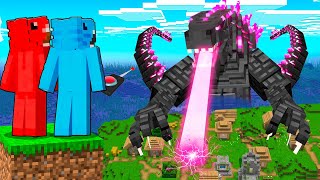 Controlando a GODZILLA Para Trollear a Mis Amigos en Minecraft!