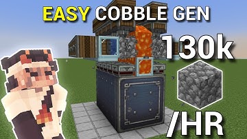 Easy and Efficient Create 6.0 Cobblestone Generator | Create Mod Block-By-Block Tutorial