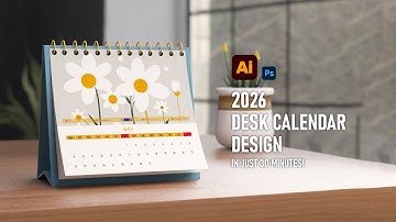 Design a Professional Desk Calendar in Adobe Illustrator | Full Tutorial + Free Script Tools