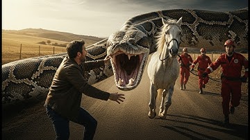 Heroic Rescue Team Saves Lonely Horse from Giant Python