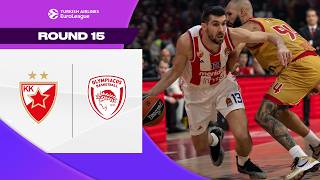 Shorthanded Zvezda’s STATEMENT WIN | Crvena Zvezda vs. Olympiacos BASKETBALL HIGHLIGHTS R15 2024-25