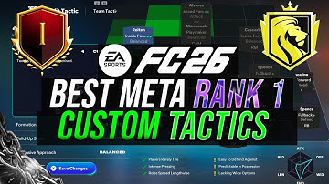 *POST PATCH* Best META 15-0 Rank 1 Custom Tactics & Formations in FC 26