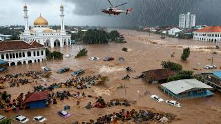 Tragedy in Indonesia AGAIN — Record FLOODS Streets Turned Into Rivers, WASH Away Homes & Cars!