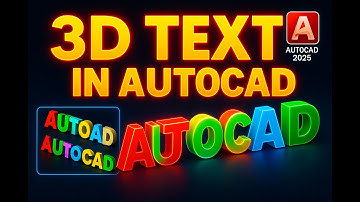 How to make 3d text in autocad3d text in autocad | 3d text in autocad