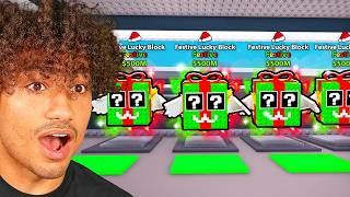 Opening 100 FESTIVE LUCKY BLOCKS In Steal A Brainrot..