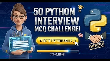50 Python MCQ Challenge: Daily Practice for Beginners & Interviews | Python Quiz #python #coding #ai