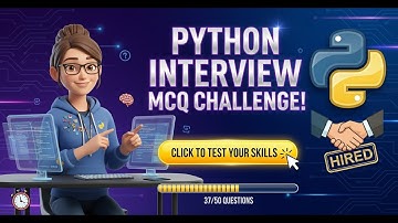 50 Python MCQ Challenge: Daily Practice for Beginners & Interviews | Python Quiz #python #coding #ai