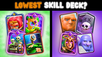 The LOWEST Skill Decks in Clash Royale History