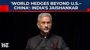 Jaishankar Gives Bold Geopolitical Reality Check With 