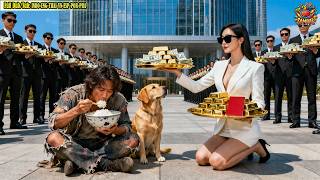 CEO pura-pura miskin jadi pengemis berebut makan dengan anjing lalu CEO wanita berlutut melamar