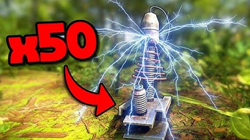 I Covered The Jungle With Hidden Tesla Coils In Rust