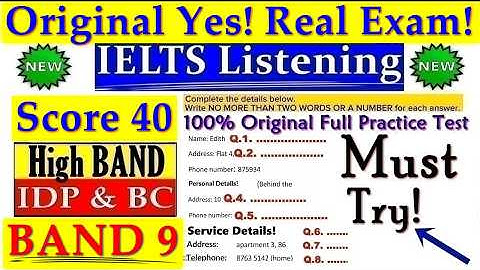 IELTS LISTENING PRACTICE TEST 2025 WITH ANSWERS | 05.12.2025