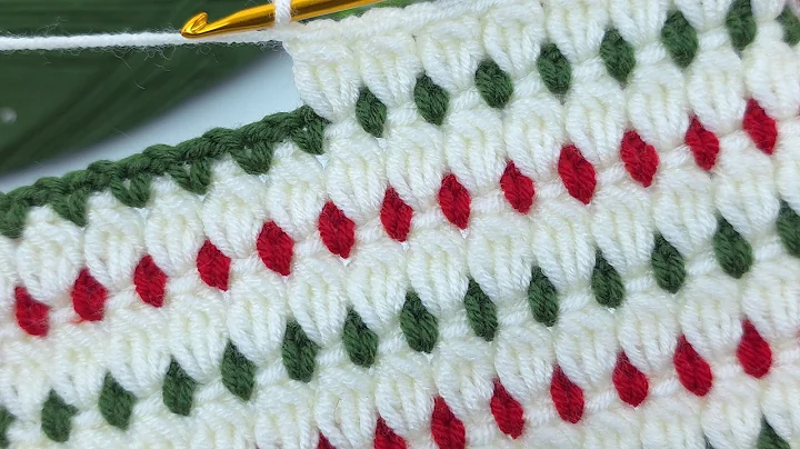 Super Easy Crochet Baby Blanket 🧶 | Christmas Colors | Beginner Friendly