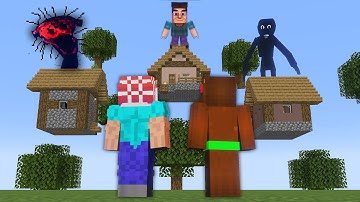 Minecraft but you can ONLY GO UP (with Horror Mods)