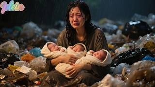 Une femme pauvre élève trois bébés en ramassant des déchets —20 ans plus tard, leur retour la choque